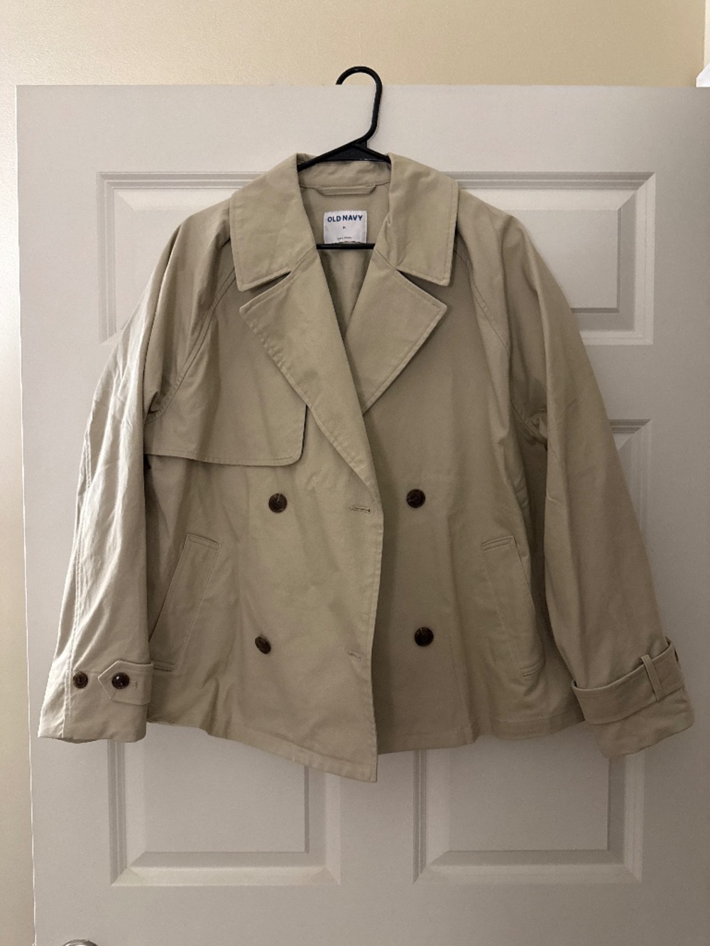 Crop trench coat